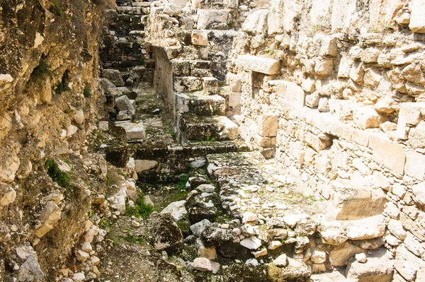 Ruins yakınındaki Güney duvarı, Kudüs, İsrail. — Stok fotoğraf