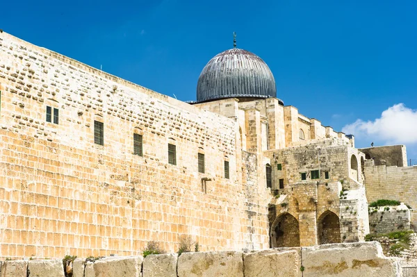 Temple Mount Güney tarafındaki kazı — Stok fotoğraf