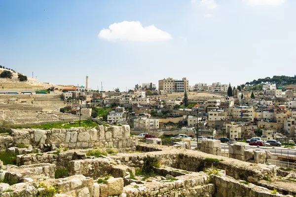 Del av den gamla staden jerusalem — Stockfoto