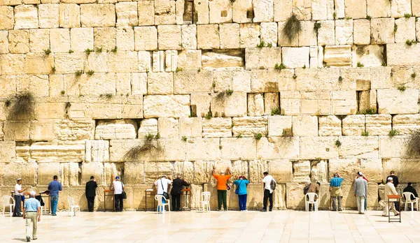 Westelijke (gejammer) muur. Jerusalem, Israël. — Stockfoto