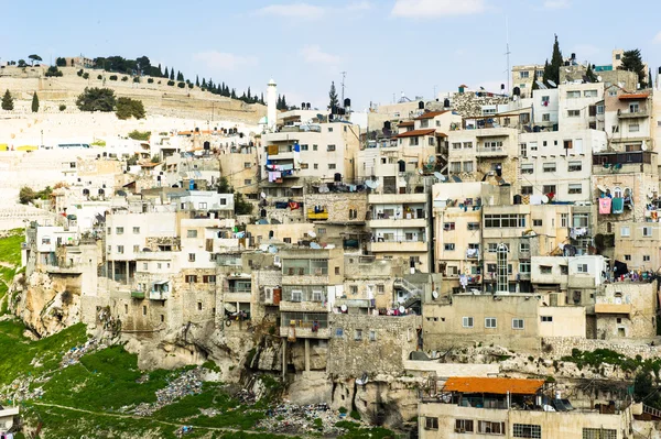 Häuser von jerusalem, israel, bleiben nah beieinander — Stockfoto