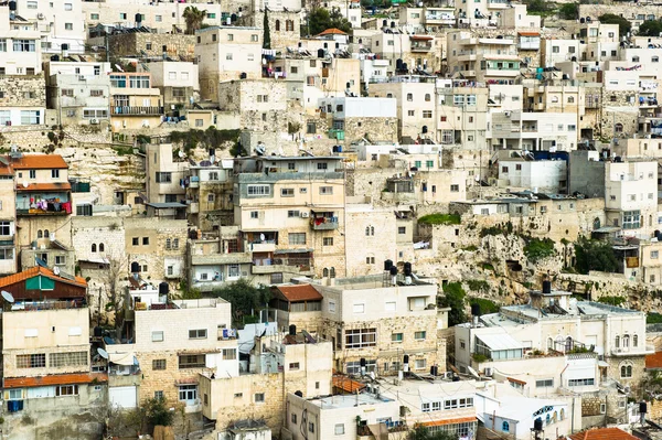 Hus i jerusalem, israel, vistelse nära en till en annan — Stockfoto