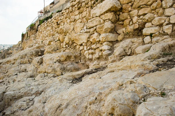 Uitzicht op de oude ruïnes van Jeruzalem, Israël — Stockfoto