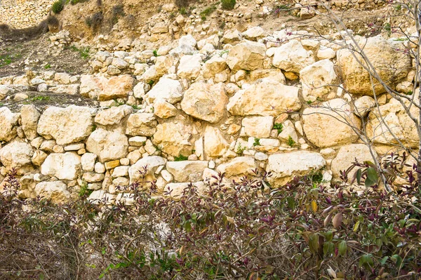 Widok na starożytne ruiny w Jerozolimie, Izrael — Zdjęcie stockowe