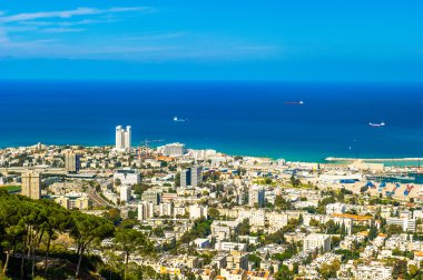 haifa Coast Kuzey İsrail en büyük şehir