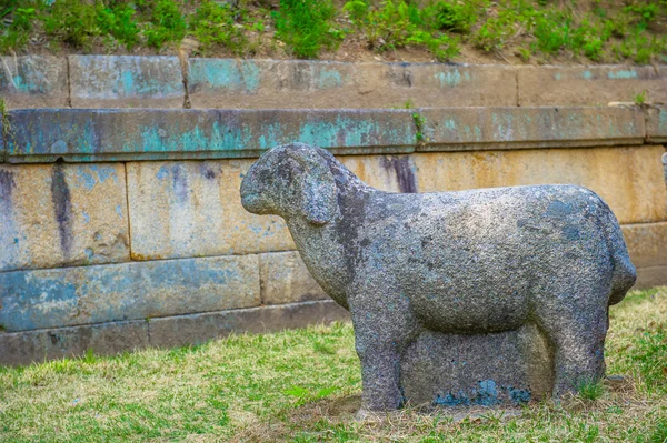 Túmulo do Rei Kongmin, um mausoléu do século XIV, Coreia do Norte — Fotografia de Stock