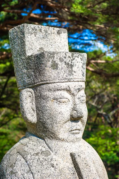 Túmulo do Rei Kongmin, um mausoléu do século XIV, Coreia do Norte — Fotografia de Stock