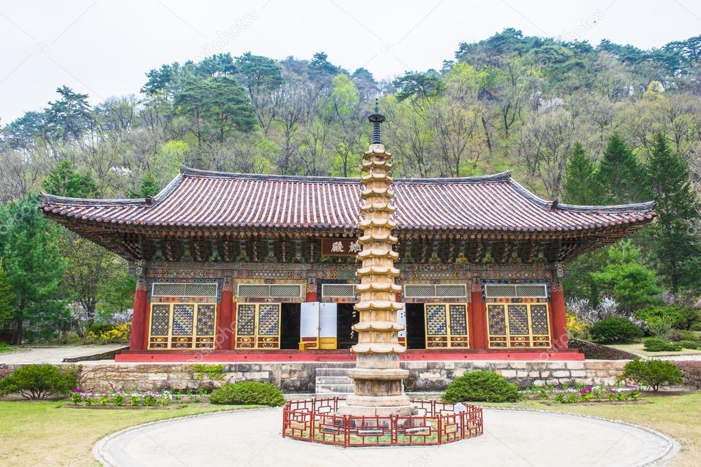 Pavillion at Pohyeon-sa in Myohyang-san, North Korea