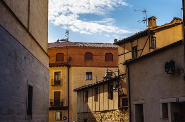 segovia eski şehir ve onun su kemeri. UNESCO Dünya Mirası