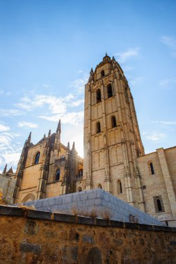 segovia eski şehir ve onun su kemeri. UNESCO Dünya Mirası