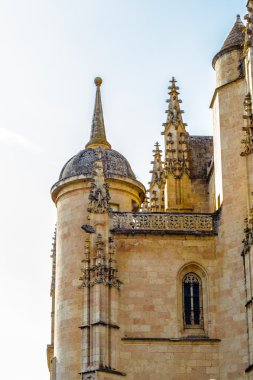 segovia eski şehir ve onun su kemeri. UNESCO Dünya Mirası