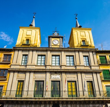 segovia eski şehir ve onun su kemeri. UNESCO Dünya Mirası