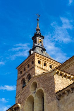 segovia eski şehir ve onun su kemeri. UNESCO Dünya Mirası