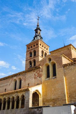 segovia eski şehir ve onun su kemeri. UNESCO Dünya Mirası