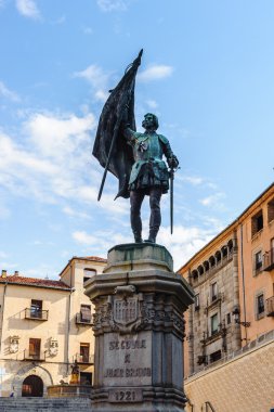 segovia eski şehir ve onun su kemeri. UNESCO Dünya Mirası