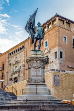 segovia eski şehir ve onun su kemeri. UNESCO Dünya Mirası