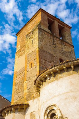 segovia eski şehir ve onun su kemeri. UNESCO Dünya Mirası
