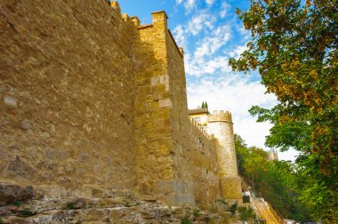 segovia eski şehir ve onun su kemeri. UNESCO Dünya Mirası