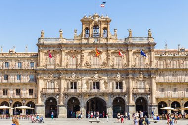 salamanca eski şehir mimarisi. UNESCO dünya mirası. İspanya