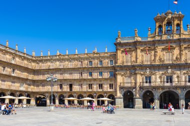 salamanca eski şehir mimarisi. UNESCO dünya mirası. İspanya