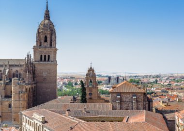 salamanca eski şehir mimarisi. UNESCO dünya mirası. İspanya