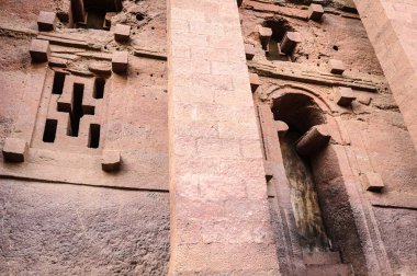 Etiyopya, lalibela. kesik moniolitic kaya Kilisesi