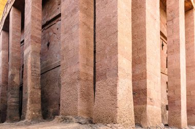 Etiyopya, lalibela. kesik moniolitic kaya Kilisesi