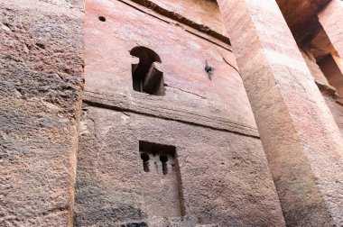 Etiyopya, lalibela. kesik moniolitic kaya Kilisesi