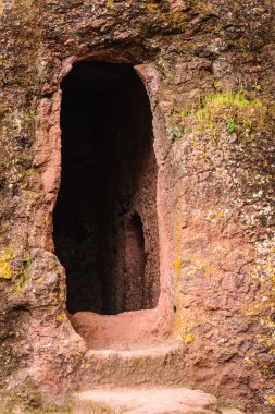 Etiyopya, lalibela. kesik moniolitic kaya Kilisesi