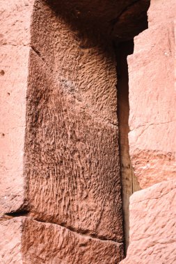 Etiyopya, lalibela. kesik moniolitic kaya Kilisesi
