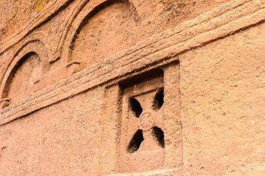 Etiyopya, lalibela. kesik moniolitic kaya Kilisesi