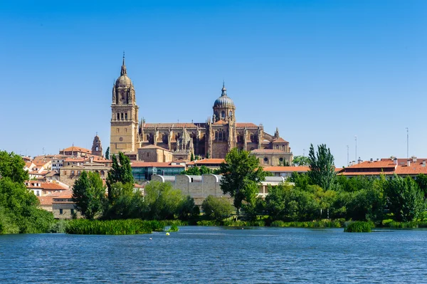 Építészet, a régi város Salamanca. UNESCO Világörökség része. Spanyolország — Stock Fotó