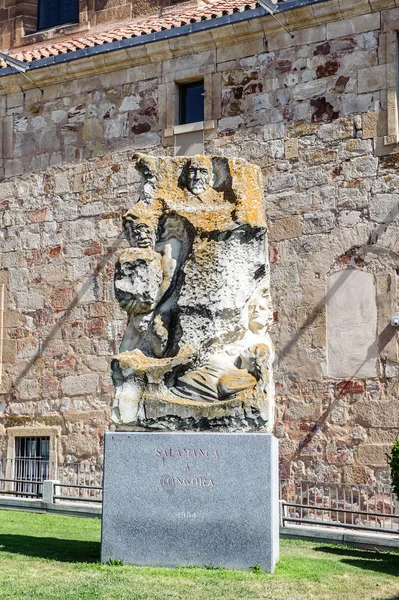 Architectuur van de oude stad van salamanca. UNESCO werelderfgoed. Spanje — Stockfoto