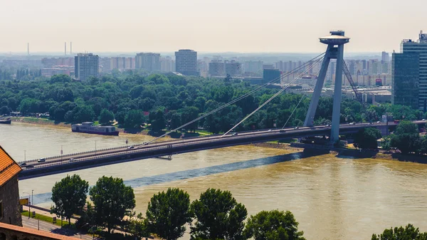 Arsitektur Bratislava, ibukota Slowakia, yang terletak di b — Stok Foto