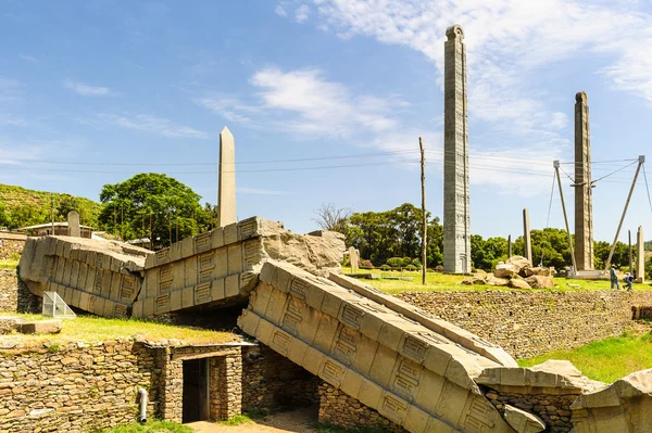 Ruinen von aksum (axum), Äthiopien — Stockfoto