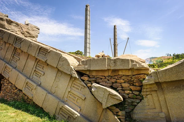 Ruiny aksum (axum), Etiopie — Stock fotografie