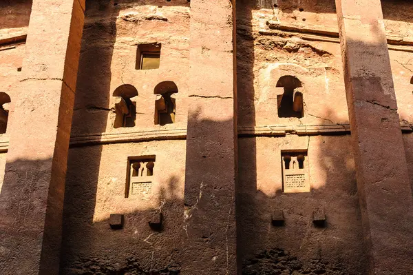Etiópia, Lalibela. Igreja de corte de rocha monolítica — Fotografia de Stock