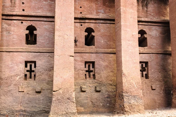 Etiopía, Lalibela. Iglesia moniolítica cortada en roca —  Fotos de Stock