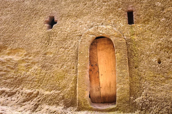 Etiopia, lalibela. moniolitic wykopu Kościoła — Zdjęcie stockowe