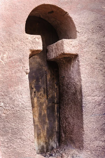 Etiopía, Lalibela. Iglesia moniolítica cortada en roca — Foto de Stock
