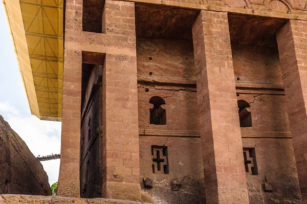 Äthiopien, lalibela. moniolitische Felsenkirche — Stockfoto