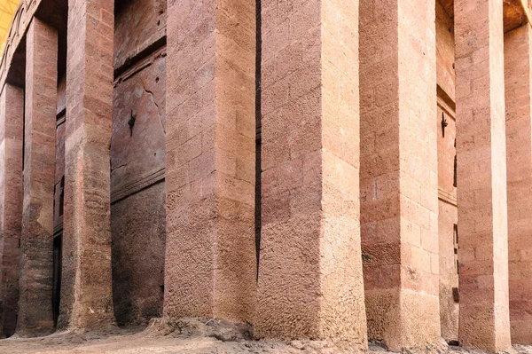 Etiópia, Lalibela. Moniolitic rock vágott templom — Stock Fotó