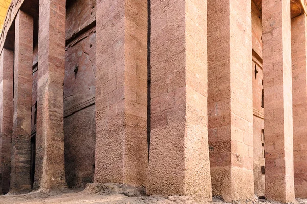 Ethiopia, Lalibela. Moniolitic rock cut church — Stock Photo, Image