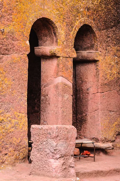 Ethiopië, lalibela. moniolitic rock gesneden kerk — Stockfoto