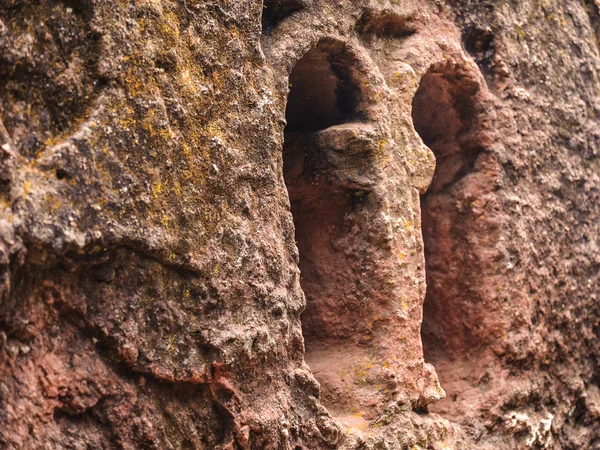 Etiopie, Lalibele. moniolitic rock cut kostel — Stock fotografie