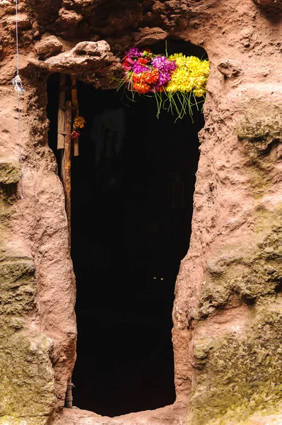 Etiopia, lalibela. moniolitic wykopu Kościoła — Zdjęcie stockowe