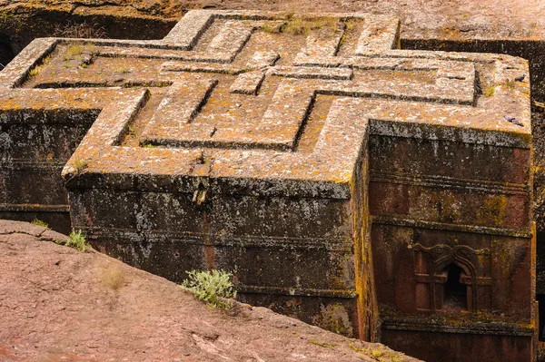 Etiyopya, lalibela. kesik moniolitic kaya Kilisesi