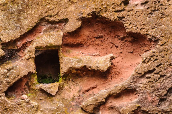 Etiopie, Lalibele. moniolitic rock cut kostel — Stock fotografie