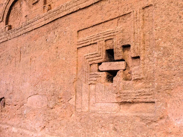 Etiópia, Lalibela. Igreja de corte de rocha monolítica — Fotografia de Stock