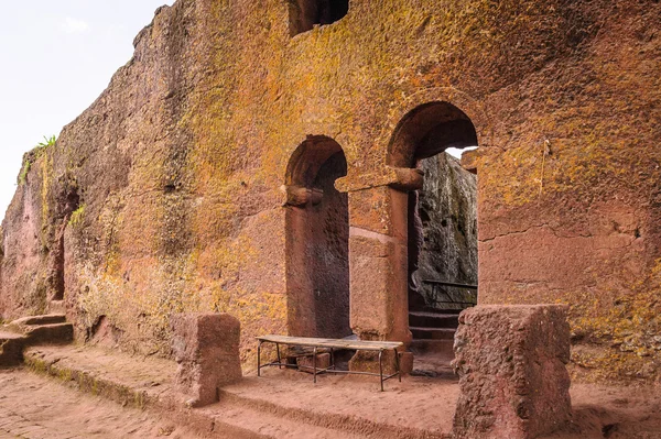 Etiopía, Lalibela. Iglesia moniolítica cortada en roca —  Fotos de Stock